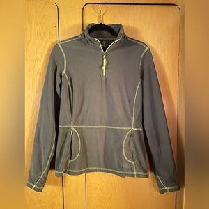 REI Women's Gray Stretch Fleece Sweatshirt EUC